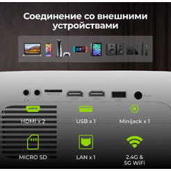 Проектор CACTUS CS-PRM.07WT.WUXGA