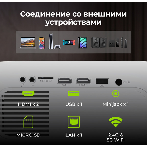 Проектор CACTUS CS-PRM.07WT.WUXGA
