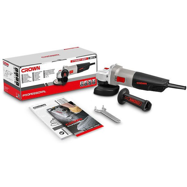 Угловая шлифмашина CROWN CT13497-125