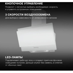 Кухонная вытяжка Hyundai HGH 6830 WG