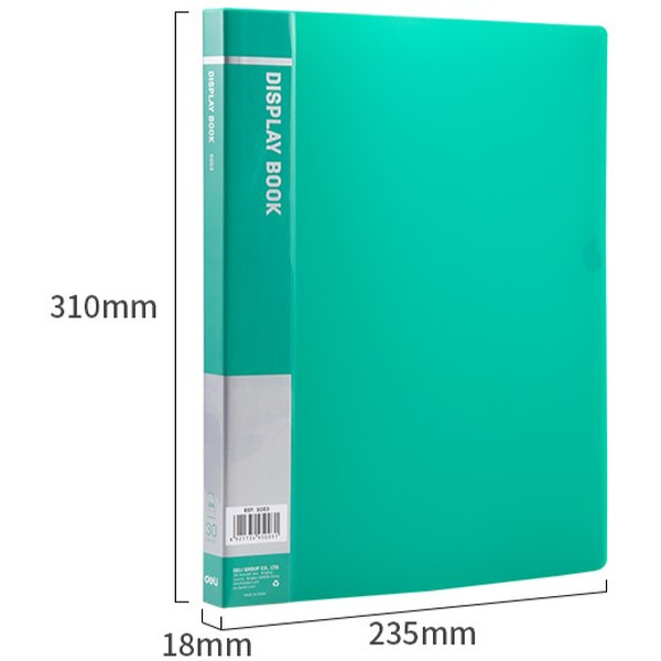 Папка на 30 файлов DELI E5003GREEN