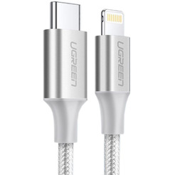 Кабель UGREEN US304-70524 Silver (Type-C to Lightning) 1.5m