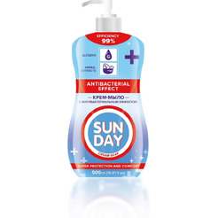 Мыло жидкое антибактериальное SUNDAY 0,5л