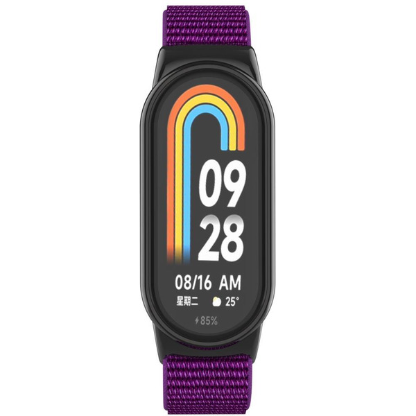 Ремешок Bingo Nylon для Xiaomi Mi Band 8 Фиолетовый