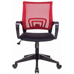 Кресло Бюрократ CH-695N/R/TW-11 (сетка красный/черный, TW-35N/TW-11)