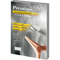 Обложки пластиковые Office Kit PCA400300 (прозрачные, А4, 0, 3 мм, 100 шт.)