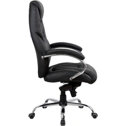 Кресло офисное Kingstyle HL-6 Tonpo NL Chrome (натуральная кожа, черный)