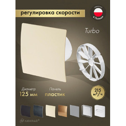 Вентилятор накладной Awenta KWT125CTR-PEE125-ZZ125