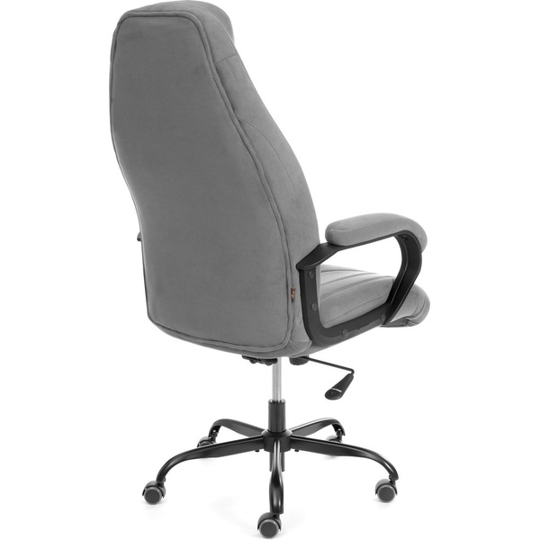 Кресло офисное Tetchair Boss metalBL (велюр, серый, 29)