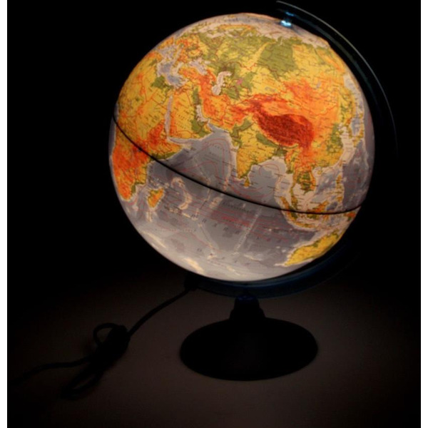 Школьный глобус Globen Физико-политический с подсветкой интерактивный INT13200288