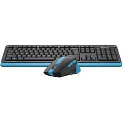 Клавиатура + мышь A4Tech Fstyler FG1035 (черный/синий)