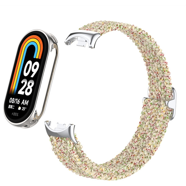 Ремешок Bingo Braided для Xiaomi Mi Band 8 (песочный в крапинку)
