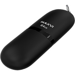 USB флеш Maxvi SF 64GB FD64GBUSB20C10SF (черный)