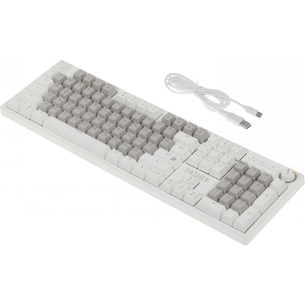 Клавиатура Defender Dasher GK-472 (белый/серый)