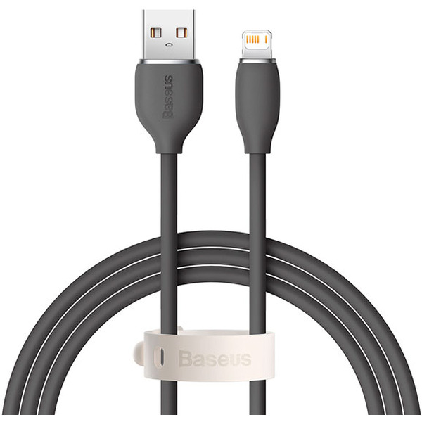 Кабель Baseus Jelly Liquid Silica Gel USB Type-A - Lightning (CAGD000001) 1.2 м, черный