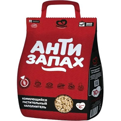 Наполнитель для туалета Питомец Антизапах Растительный комкующийся (4.3кг/10л)