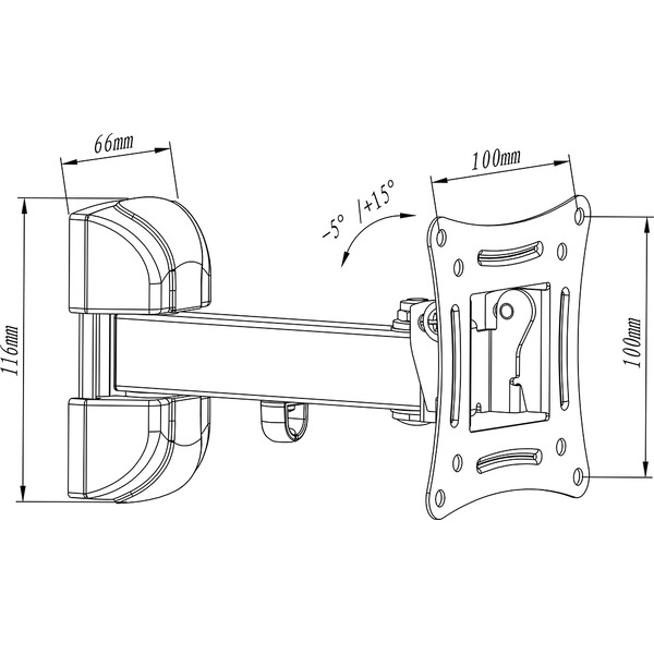 Кронштейн Metaldesign MD3304 черный