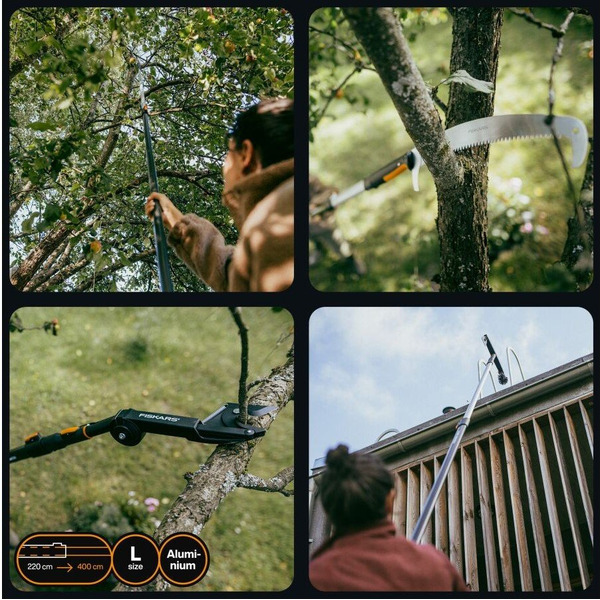 Черенок алюминиевый Fiskars 1080672 (220-400 см)