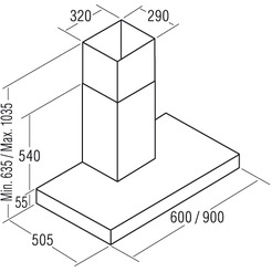 Вытяжка САТА SELENE 600 INOX