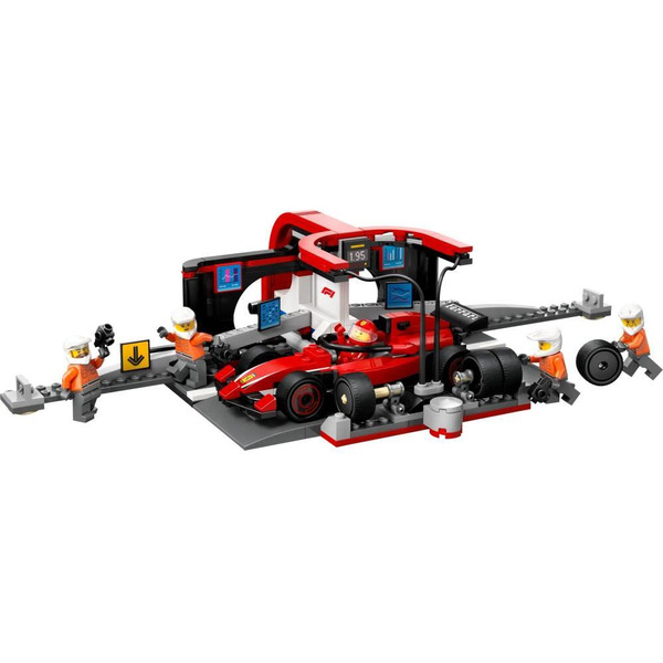 Конструктор LEGO City 60443 Пит-стоп F1 с автомобилем Ferrari