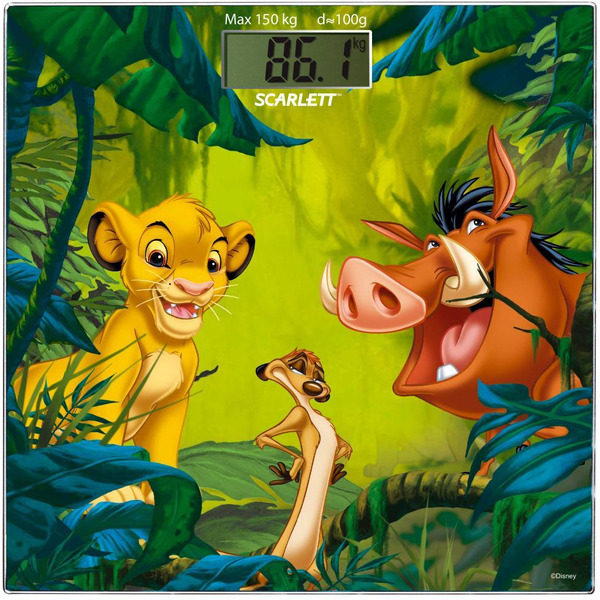 Весы напольные электронные SCARLETT SC-BSD33E894(Lion King)