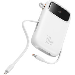 Внешний аккумулятор Baseus Qpow 2 Digital Display 20000mAh (белый)