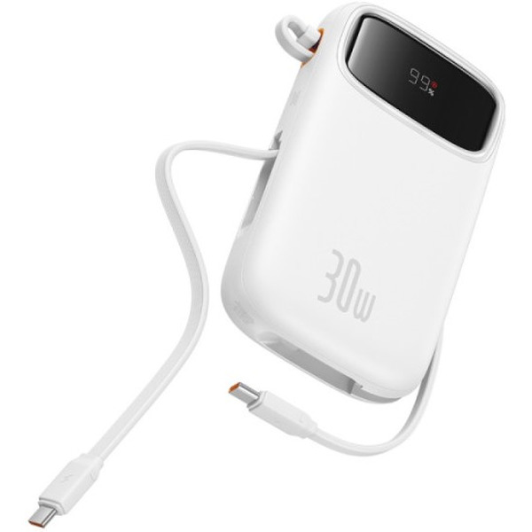 Внешний аккумулятор Baseus Qpow 2 Digital Display 20000mAh (белый)