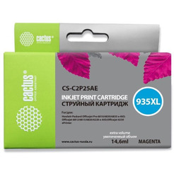 Картридж струйный Cactus CS-C2P25AE №935XL (пурпурный)