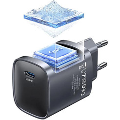 Сетевое зарядное Usams CC323 T66 45W GaN (черный)