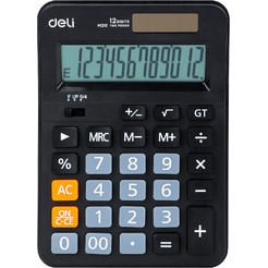 Калькулятор Deli EM210 (черный)