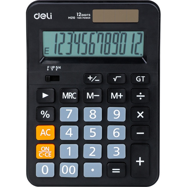 Калькулятор Deli EM210 (черный)