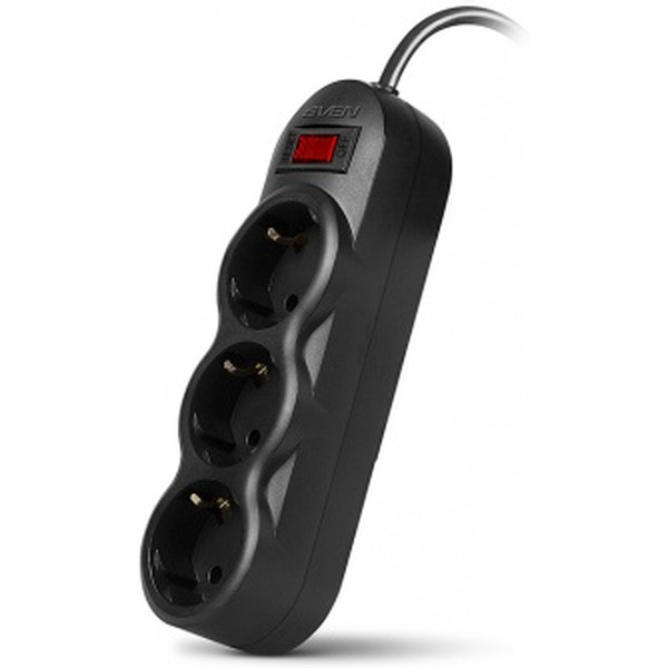 Сетевой фильтр SVEN SF-03L (черный, 5 м)