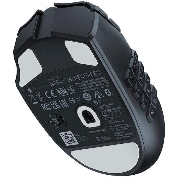Мышь Razer Naga V2 HyperSpeed (RZ01-03600100-R3G1) черный