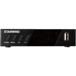 Ресивер DVB-T2 Starwind CT-140 (черный)
