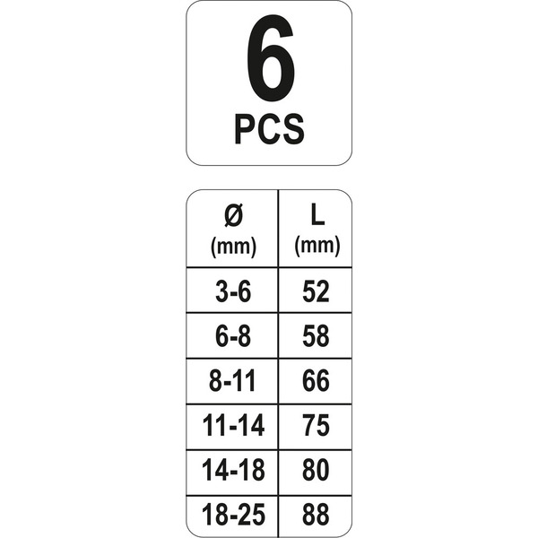 Набор экстракторов Yato YT-0590