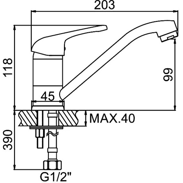 Смеситель Ledeme L4539-B