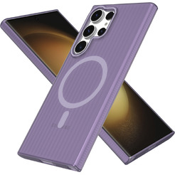 Задняя накладка CASE Translucent Strip Samsung Galaxy S23 Ultra, фиолетовый