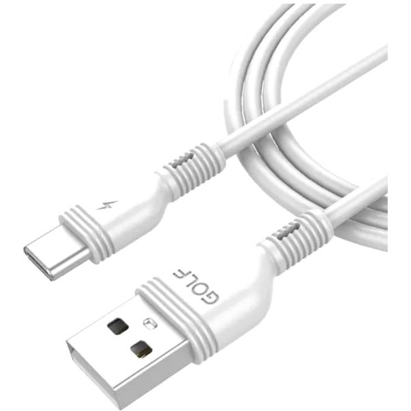 Кабель GOLF GC-75 Type-C (1 м, белый)