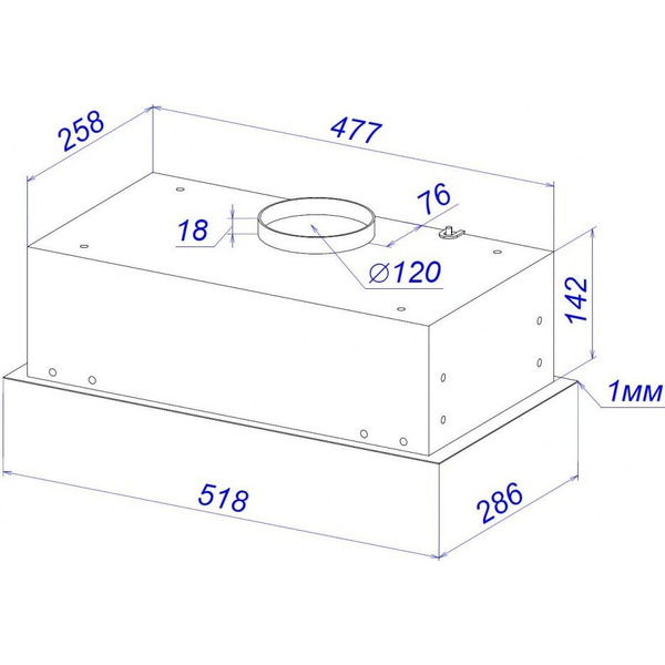 Кухонная вытяжка ZorG Classico 1030 52 M (черный)