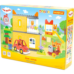 Конструктор Полесье Макси. Три кота. Дом котов 94944