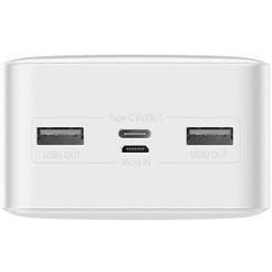 Портативное зарядное устройство Baseus Bipow Digital Display PPDML-K02 30000mAh (белый)