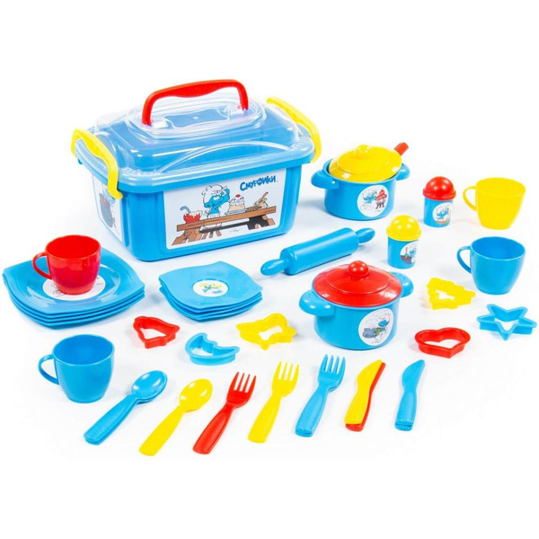 Набор игрушечной посуды Полесье Смурфик-сластена 56948