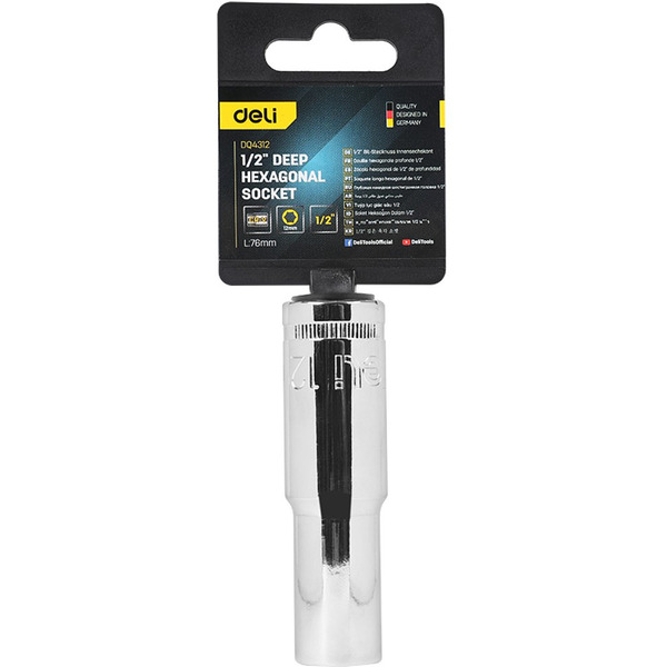 Головка торцевая шестигранная Deli EDQ4312