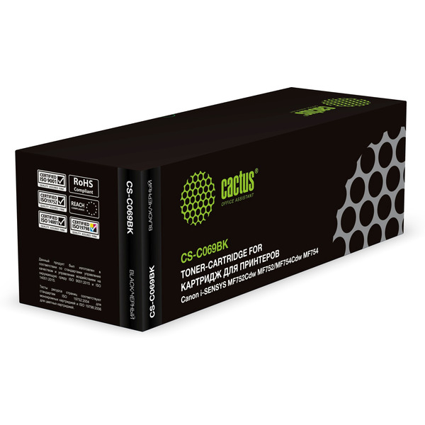 Картридж лазерный Cactus CS-C069BK 069