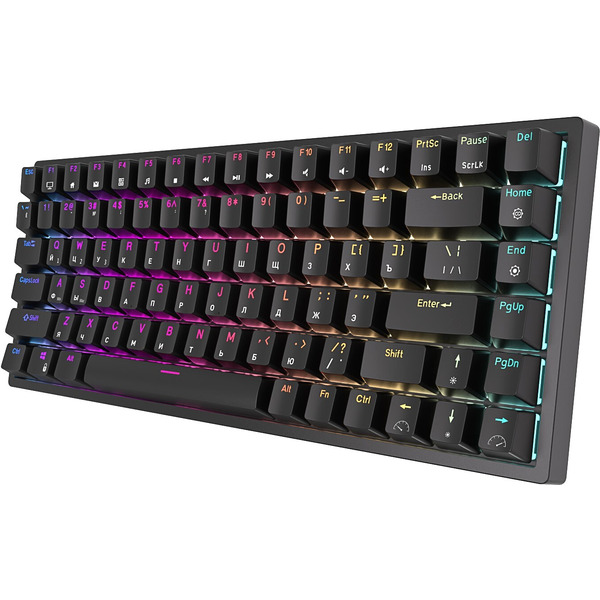 Клавиатура Royal Kludge RK84 RGB (черный, RK Red)