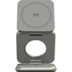 Беспроводное зарядное Magssory Fold Pro 3 в 1 WCH063 (титановый)