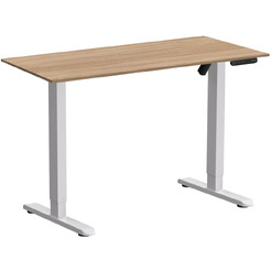 Стол подъемный WellDesk WDE Basic 130x67.5х1.8 (белый/дуб бардолино натуральный)