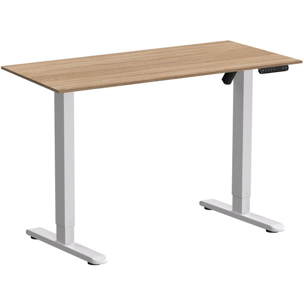 Стол подъемный WellDesk WDE Basic 130x67.5х1.8 (белый/дуб бардолино натуральный)