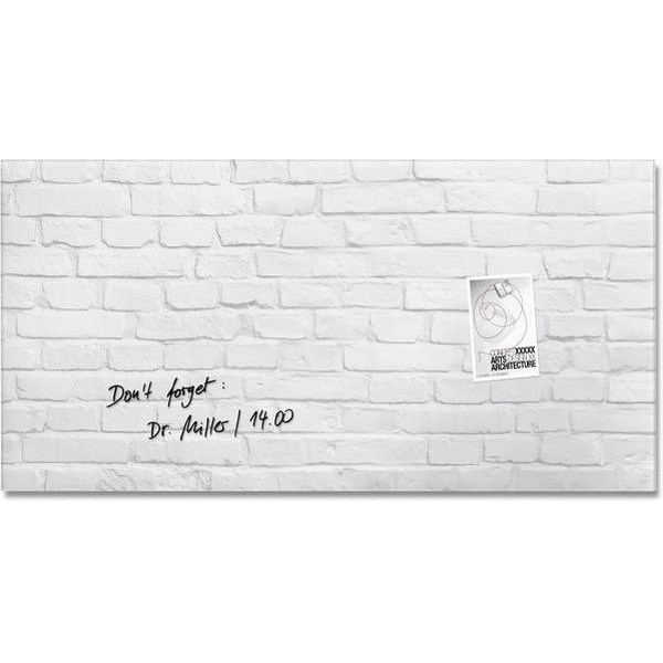 Магнитно-маркерная доска Sigel Artverum GL144 (белый камень)