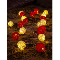 Светодиодная гирлянда ArtStyle Тростниковые шарики CL-N222WW